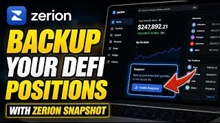 How to backup your DeFi positions with Zerion portfolio snapshot - Detailed Guide