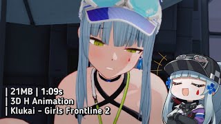 Klukai: Cerulean Breaker || Girls' Frontline 2 || 3D H Animation || Croove || Stage 4 - Level Devil