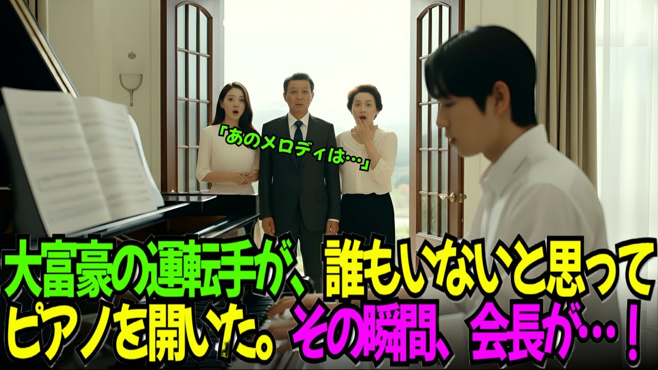 運転手がピアノに座った瞬間、億万長者の会長が息を呑んだ衝撃の理由｜老後の物語｜感動ストーリー