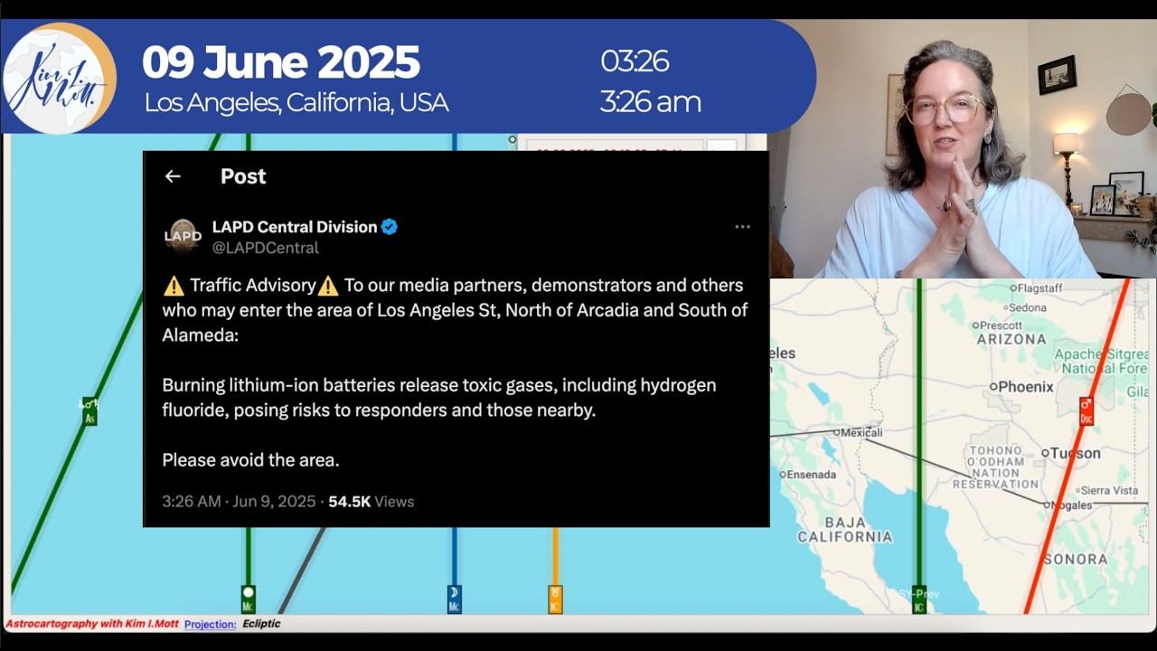 Astromapping the Astrology of Major World News & Events 🌏 LA National Guard | Astrocartography