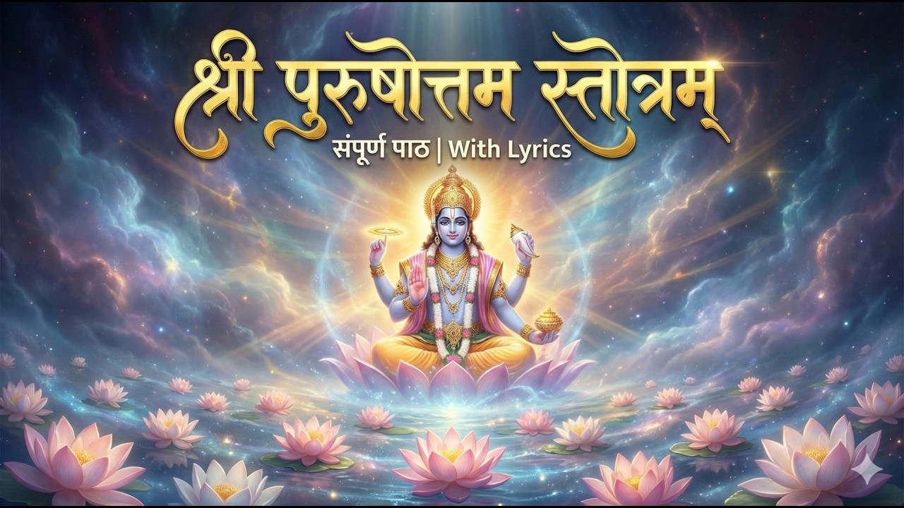 📿 श्री पुरुषोत्तम स्तोत्रम् | भावपूर्ण ऑडियो | Vishnu Bhajan | Hindi Devotional