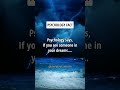 If you see someone in your dreams psychology facts shorts psychologyfacts subscribe