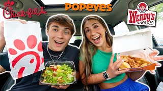 EATING THE HEALTHIEST FOOD ITEMS AT FAST FOOD RESTAURANTS!