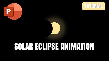 Solar eclipse animation in PowerPoint (Make Easily)