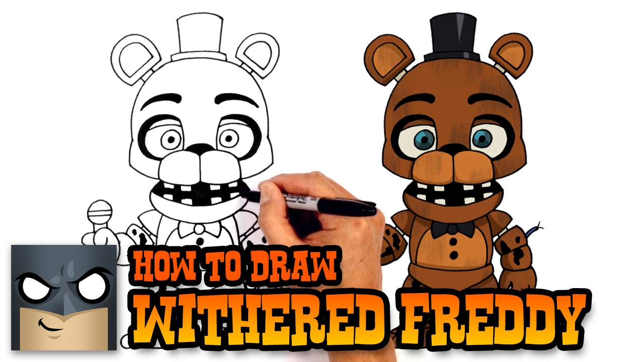 How to Draw Withered Freddy | Five Nights at Freddy's - YouTube