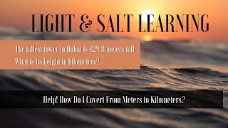 Help! How Do You Convert from Meters to Kilometers?