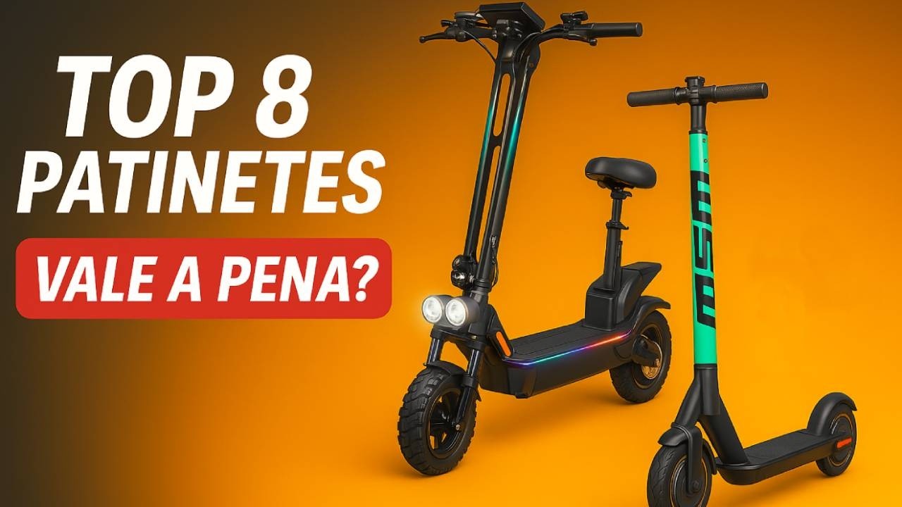 Comparativo de oito patinetes elétricos vendidos no Brasil