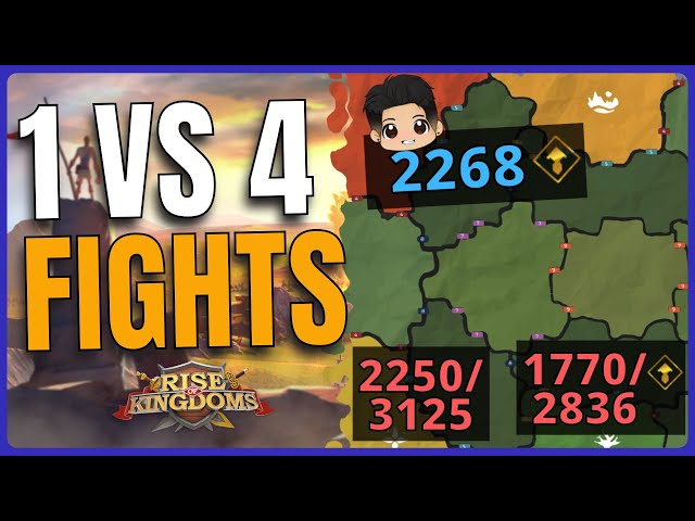 FIGHTS ARE FINALLY HERE! (1v4 Zone 7 Fights) Rise of Kingdoms class=