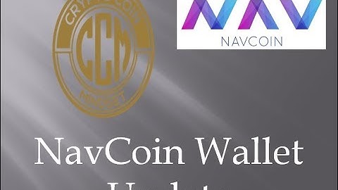 NavCoin Wallet Update