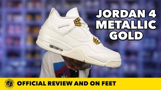 Inspired By The 2020 Metallic Pack! Air Jordan 4 'Metallic Gold' Review and On Feet.