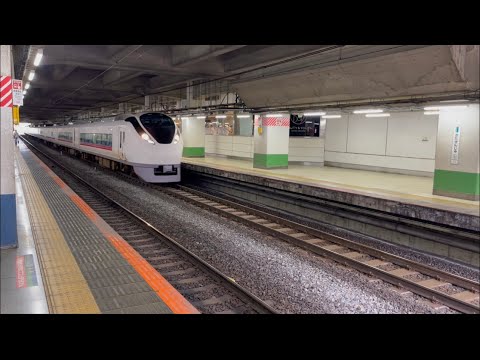 E657系K4編成が特急ときわ53号勝田行きとして北千住駅1番線を通過するシーン (53M) 2026.9.25.8:39