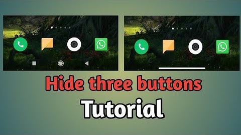 How to hide three buttons in redmi or android phones | system navigation settings