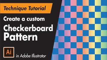 Create a PIXEL PERFECT CHECKERBOARD PATTERN - Adobe Illustrator Beginner Tutorial