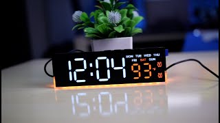 6681 Digital LED Alarm Clock with Atmosphere Light | Review & Settings