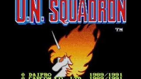 UN Squadron / Area 88 SNES Intro and attract mode
