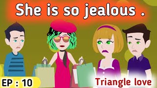 Triangle love part 10 | English stories  | Learn English | Sunshine English