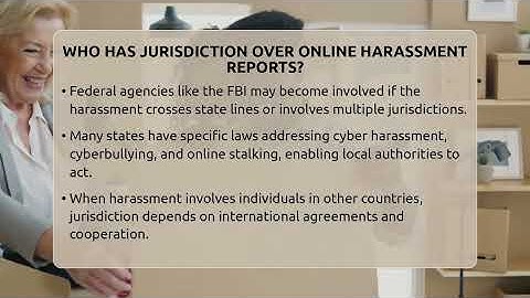 Who Has Jurisdiction Over Online Harassment Reports? - Everyday-Networking