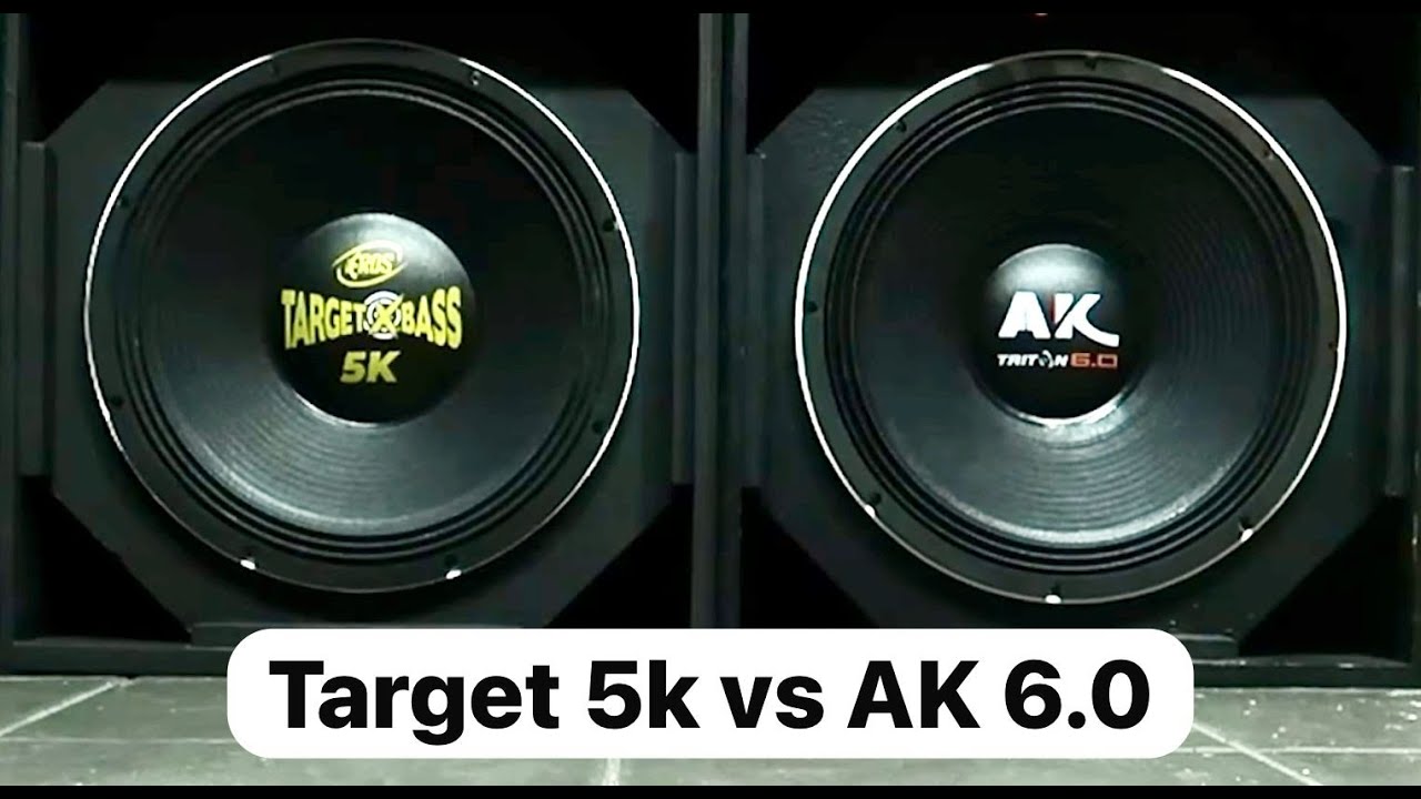 Eros Target XBass 5K 2500 RMS 15 Pol vs Triton Ak 6.0 3000 RMS Comparativo completo e Treta