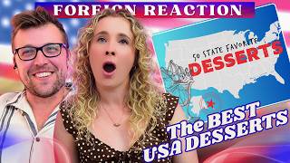 America's Desserts Are UNREAL! | Englishman & Kiwi React | Best Dessert In Every State!