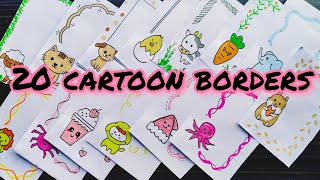 20 cartoon border ideas ✨💡