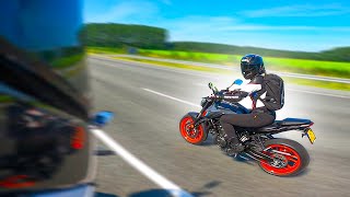 MOTOR RIJDEN MET EEN DIKKE UITLAAT ONDER DE YAMAHA MT-07 #2948 screenshot 3
