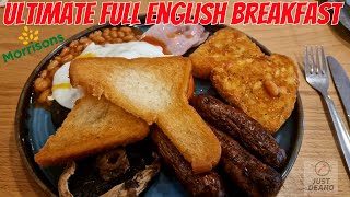 Morrisons Café  ULTIMATE FULL ENGLISH BREAKFAST  Food Review  Supermarket Cafe  IS IT ANY GOOD ?