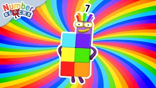 learn colours with numberblock seven learn to count numberblocks