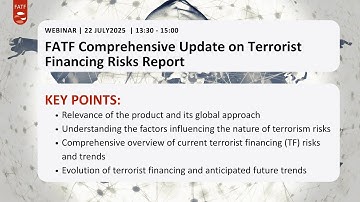FATF Webinar - Comprehensive Update on Terrorist Financing Risks