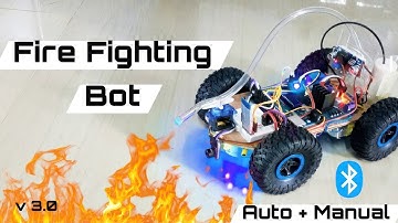 Fire Fighting Robot with Automatic and Manual Controls