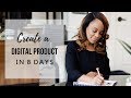 How to Create a Digital Product in 8 Days