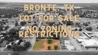 Rare .64 Acre Corner Lot for Sale in the Heart of Bronte, TX