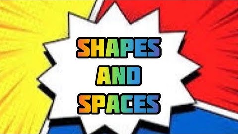SHAPES AND SPACES/ MATHS/ CHAPTER 1/ Class 1st/ Basic Maths for Kids | Best Educational Videos/ CBSE