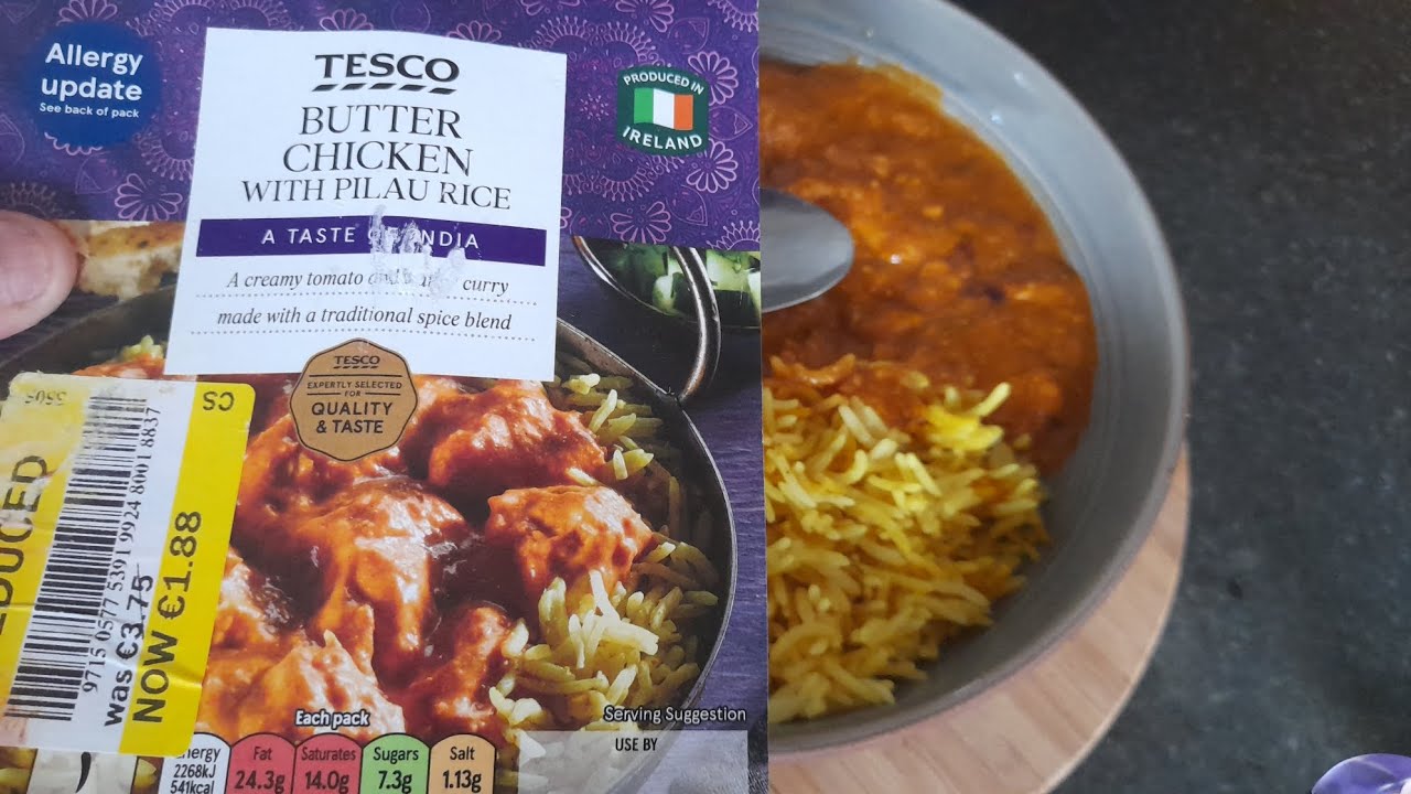 Tesco Butter Chicken with pilaf rice /product review 😋 YouTube