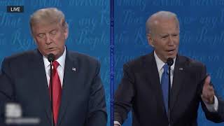 Insutional Racism In America. Final Presidential Debate 2020