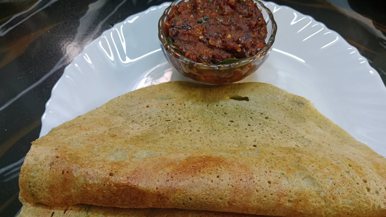 Green moong dal dosaWeight loss recipePesarattuProtein richEasy