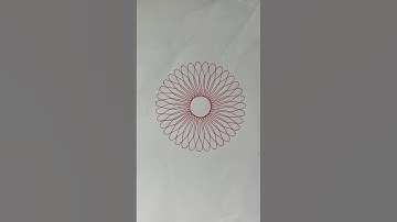 How many rotations did the pen make in total?🤔#art #satisfying #relaxing #spirograph #asmr #shorts