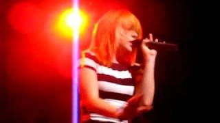 Paramore "Here We Go Again" A Jagged Pulse Ending LIVE In CT 8/30/08 (High Quality)