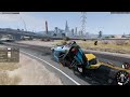 driving a car in BeamNG drive