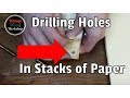 How to DRILL PAPER OR CARDSTOCK- BEST METHOD!!