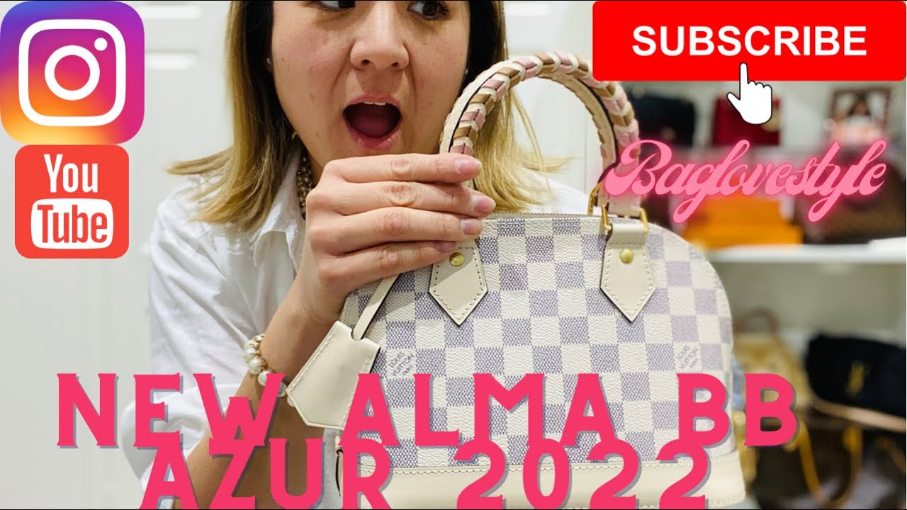 LOUIS VUITTON UNBOXING, LOUIS VUITTON ALMA BB DAMIER AZUR