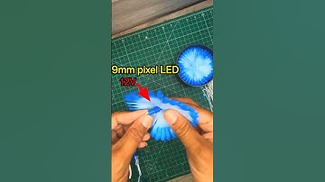 How to Make Artificial Flower Pixel LED Tree #shorts