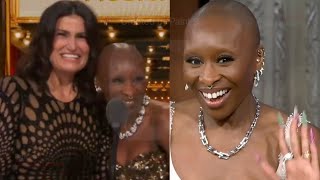 Cynthia Erivo Recounts Idina Menzel's 'Off Script' Tonys Moment