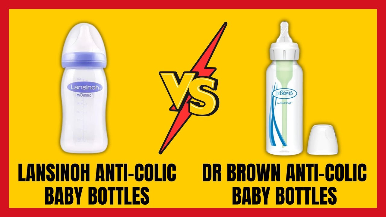 Lansinoh vs Dr. Brown's Anti Colic Baby Bottles - Which is Best