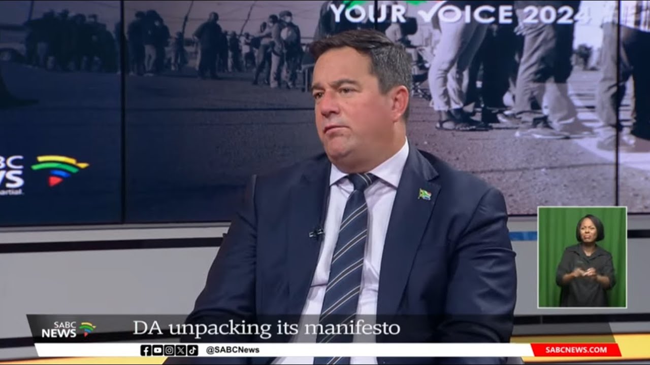 ⁣2024 Elections | DA's Steenhuisen unpacks post manifesto 'rescue plan' for South Afri