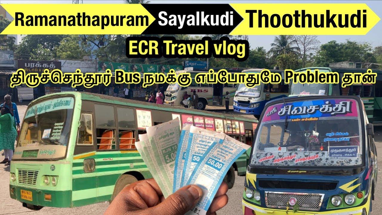 💢TNSTC bus travel Vlog || Ramanathapuram To Thoothukudi via sayalkudi || ECR la இவங்கதான் king⁉️