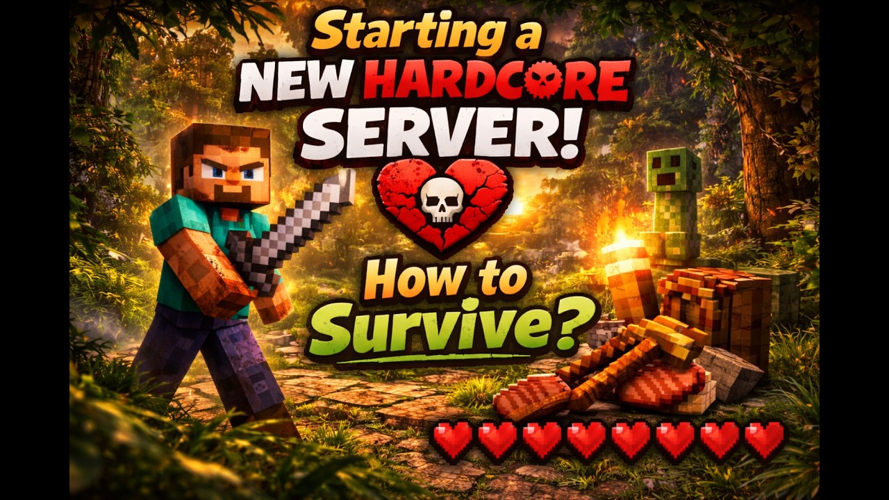 How to SURVIVE Your First 24 Hours in Mincraft Hardcore (2026 Guide ...