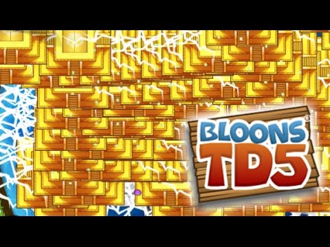 Bloons TD 5 BTD5 Game Save Glitch   100 Monkey Temples on the Map