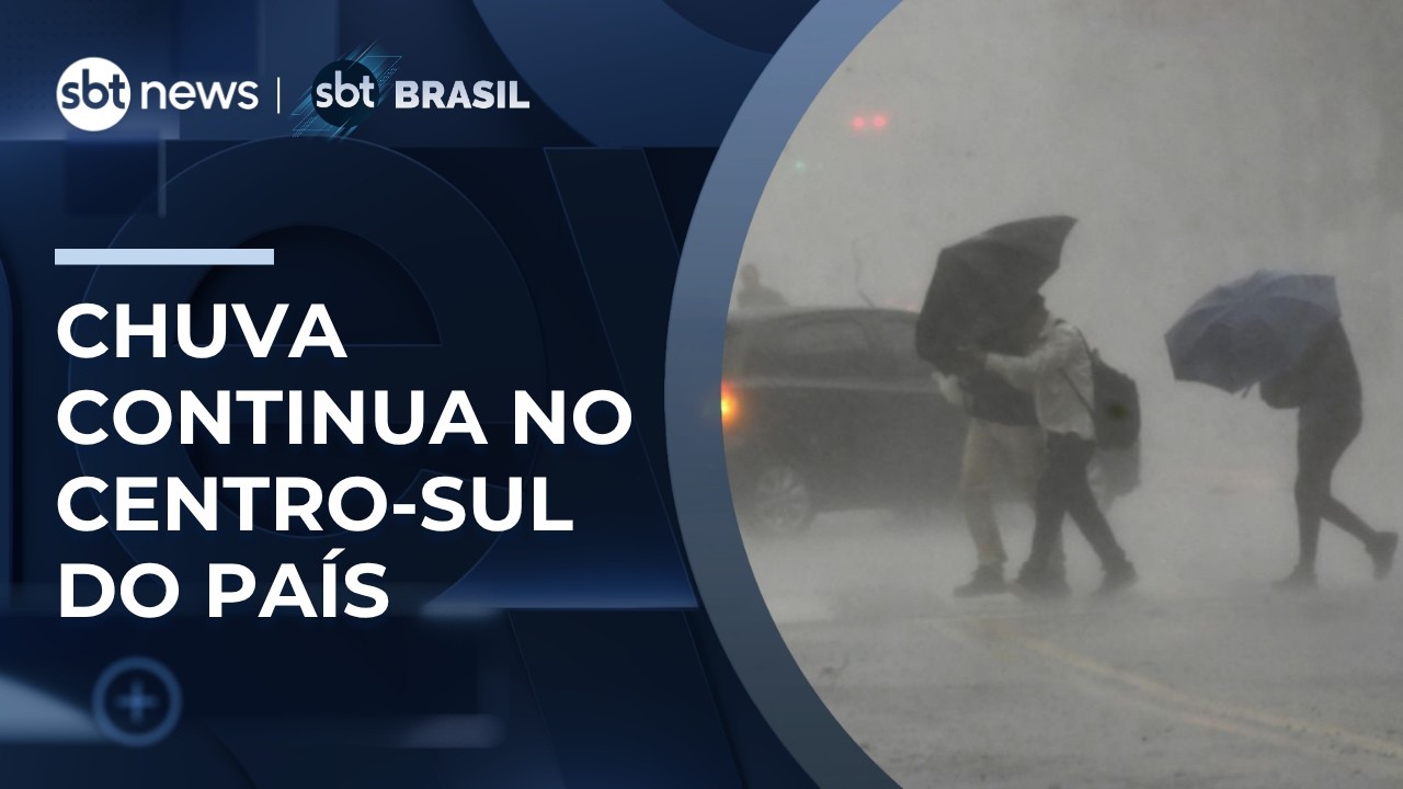Previsão do tempo: chuva continua no centro-sul do país, nos próximos dias | #SBTBrasil