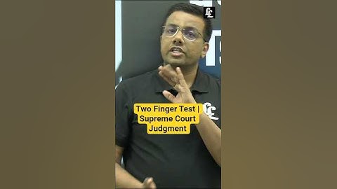 Other Countries have Banned Two-Finger Test | Virginity Test | Tansukh Paliwal | Linking Laws