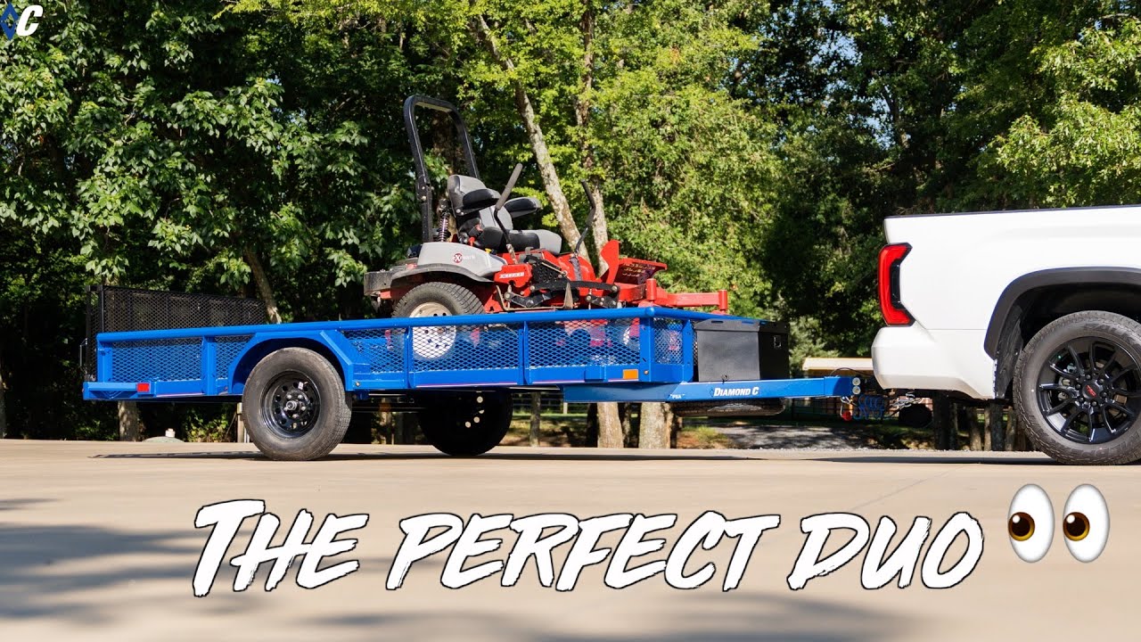 The Premium Single Axle Utility Trailer in Action | Diamond C